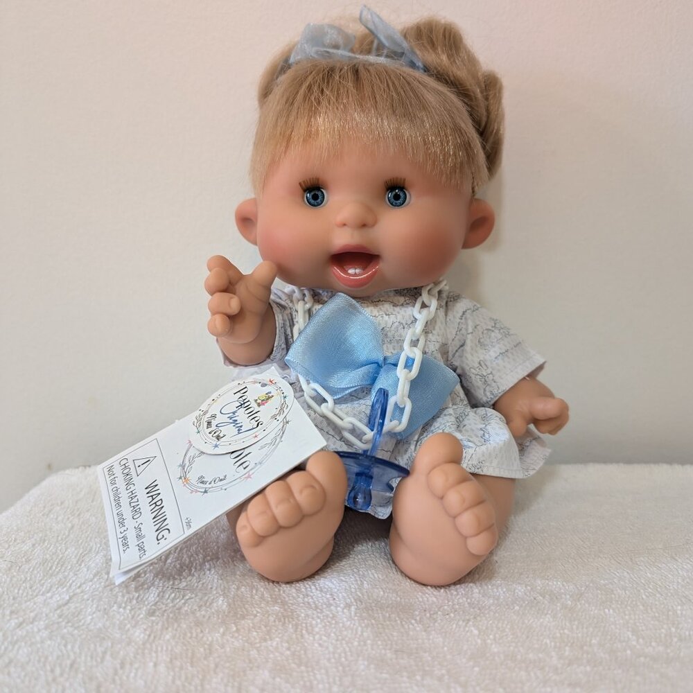 New. Nines d'Onil Dolls Light Brown hair , Blue Eyes